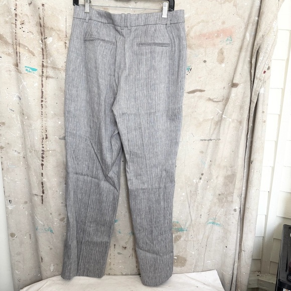 J Crew Portia Pant in Herringbone Linen Blend - Picture 4 of 6
